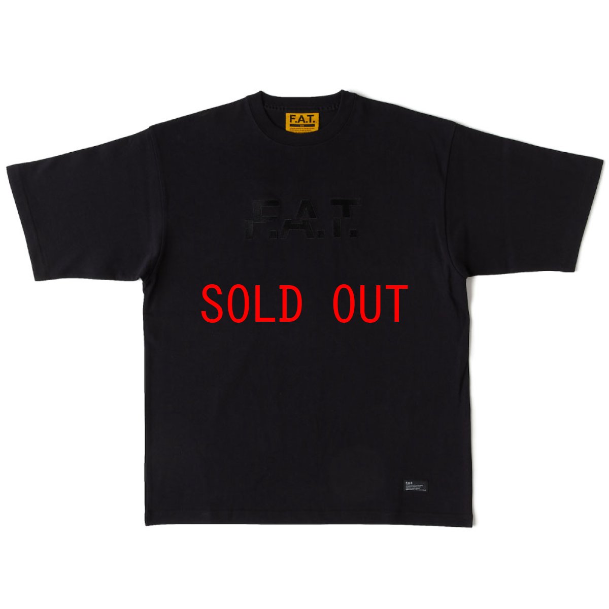 画像2: SHIFTee S/S Logo embroidery Tee BLK 半袖 刺繍 Tシャツ (2)