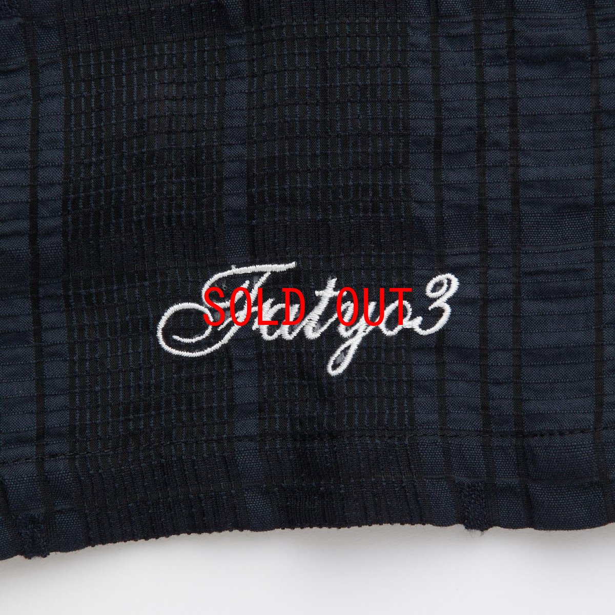 画像4: GIGALACY S/S Mesh Shirts NVY 半袖 メッシュ チェック シャツ (4)