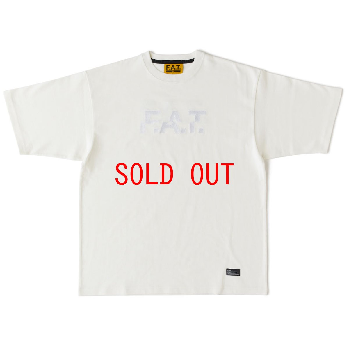 画像2: SHIFTee S/S Logo embroidery Tee WHT 半袖 刺繍 Tシャツ (2)