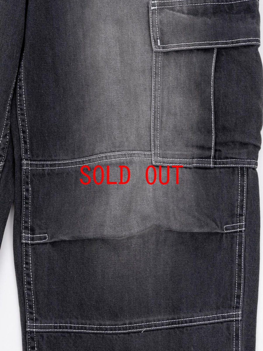 画像7: Engineer Denim Cargo Pants BLK エンジニア デニム カーゴ パンツ (7)