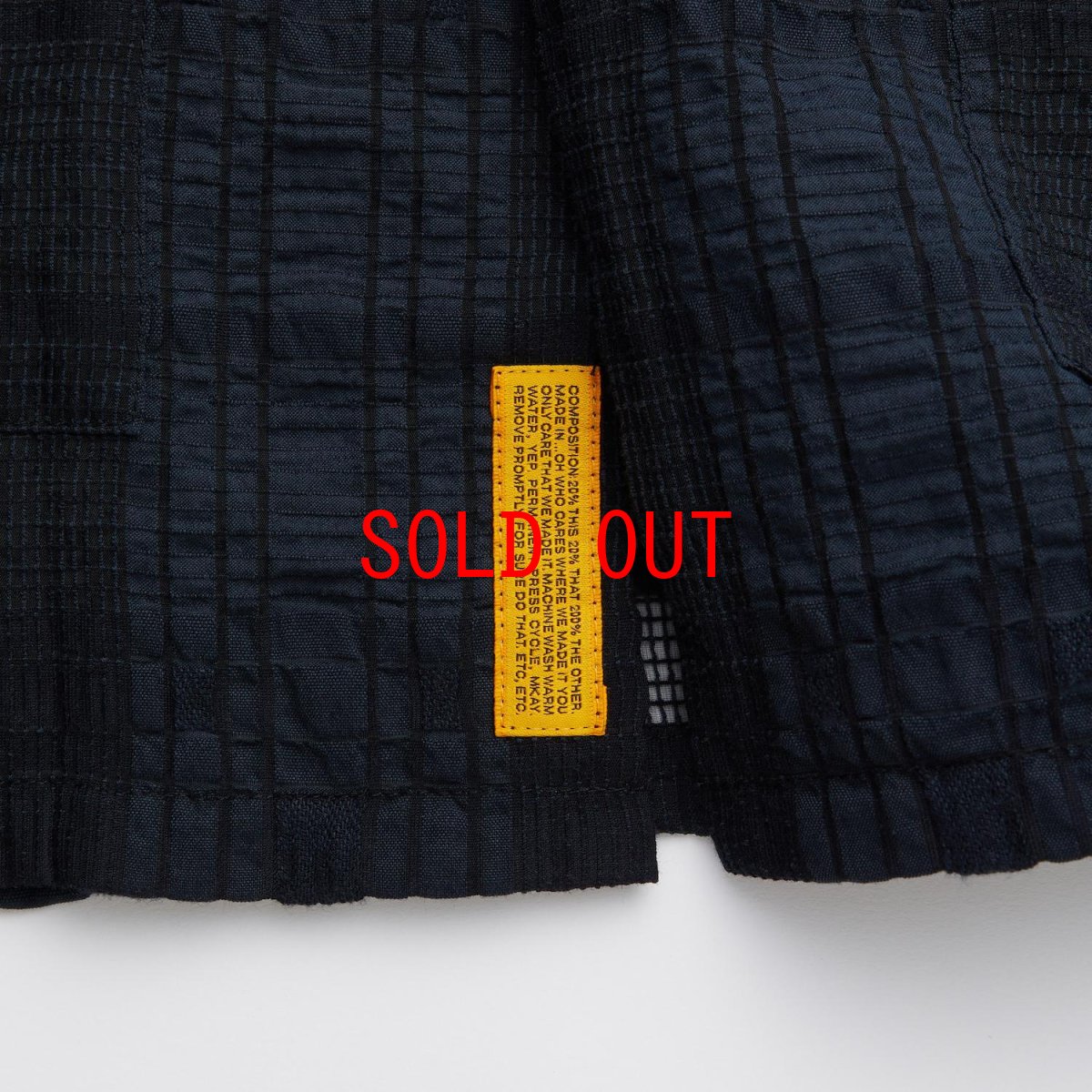 画像7: GIGALACY S/S Mesh Shirts NVY 半袖 メッシュ チェック シャツ (7)