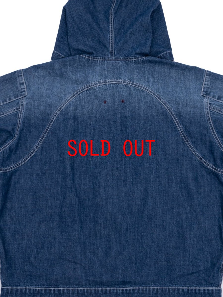 画像13: Mash Up Denim Hoodie BLU デニム ジップ フーディー (13)