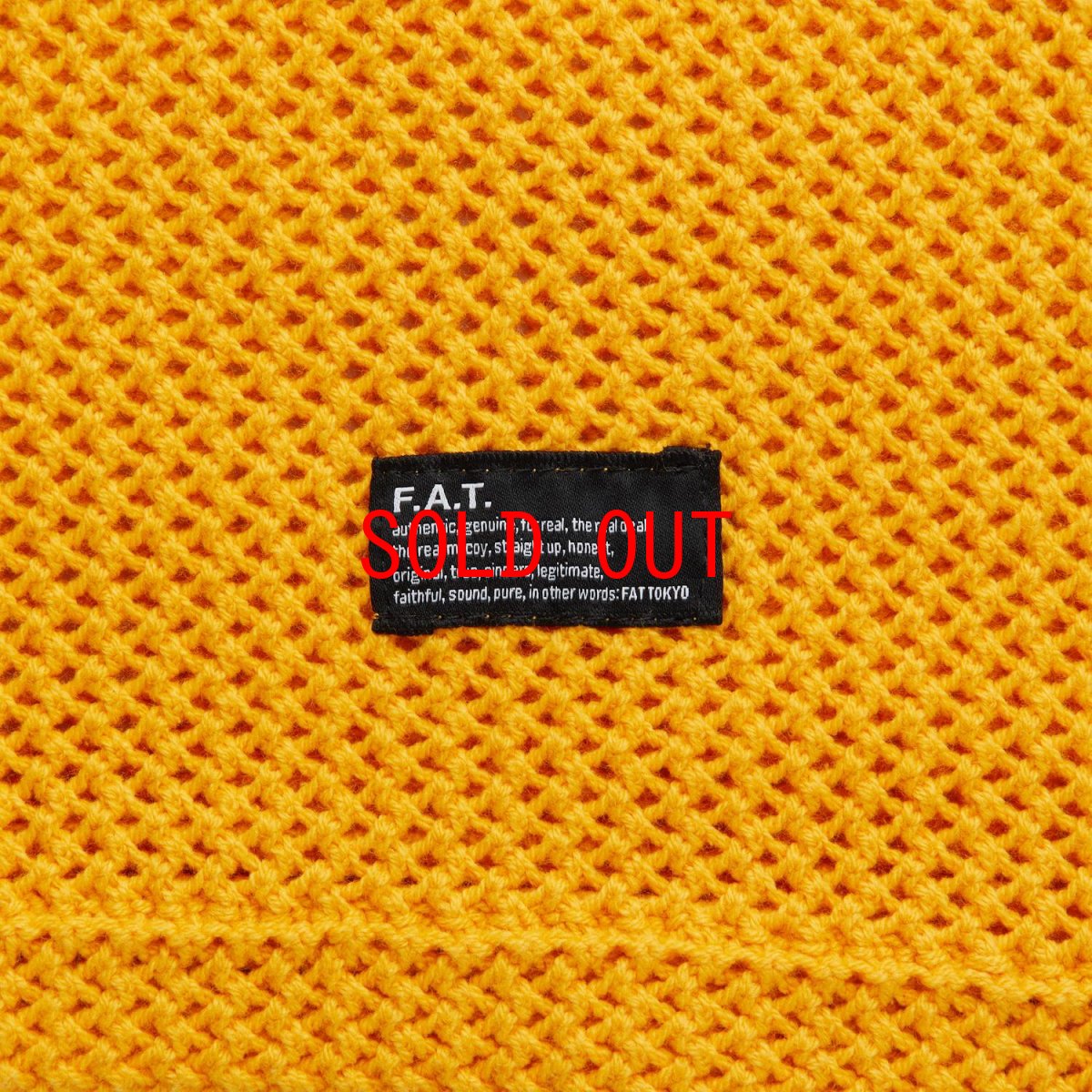 画像5: MESHBOWL Knit Football Shirts YLW メッシュ ニット フットボール シャツ (5)