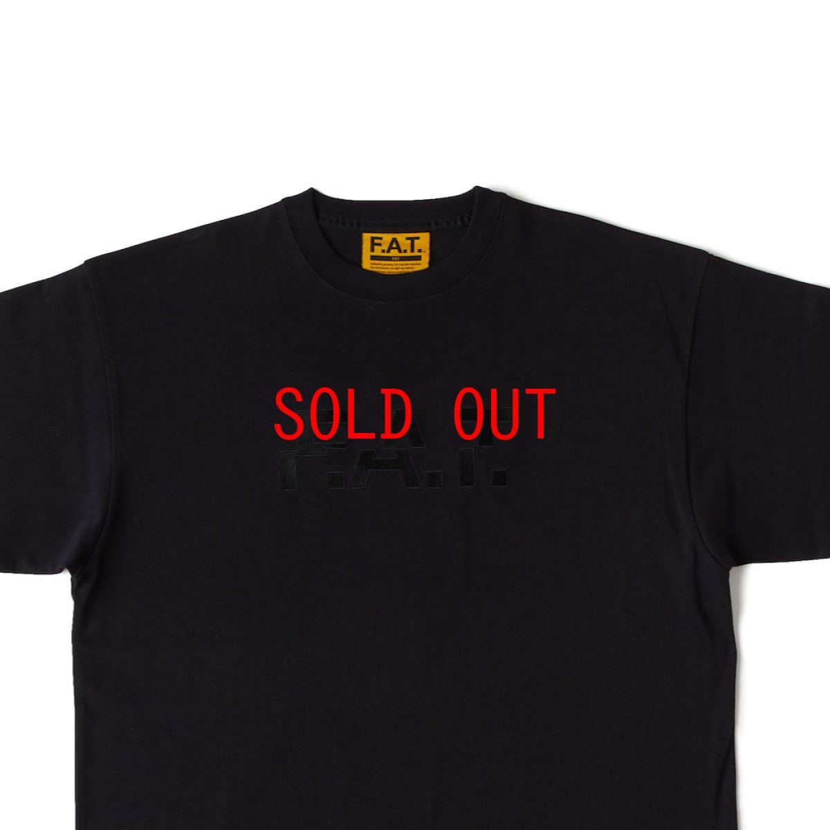 画像4: SHIFTee S/S Logo embroidery Tee BLK 半袖 刺繍 Tシャツ (4)