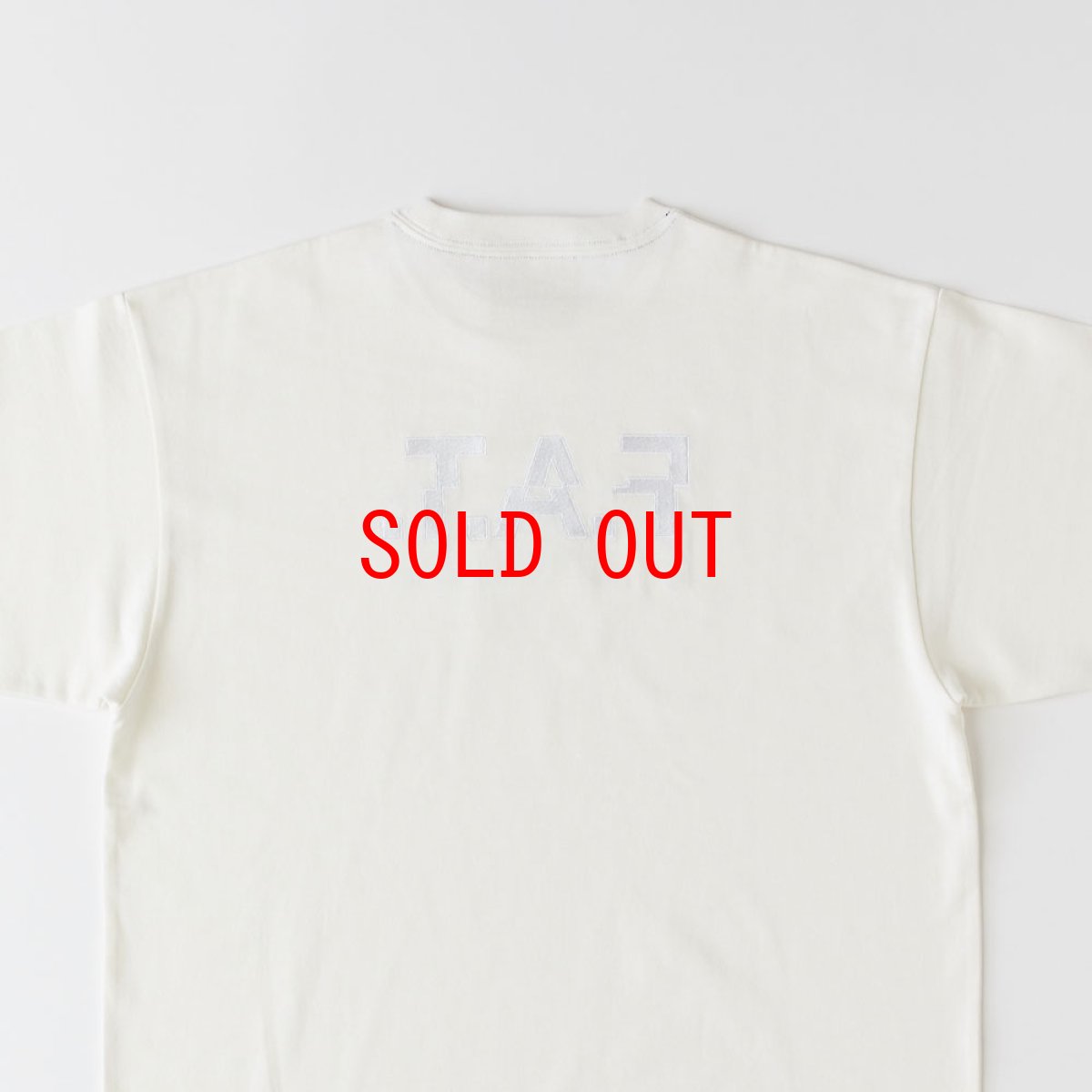 画像5: SHIFTee S/S Logo embroidery Tee WHT 半袖 刺繍 Tシャツ (5)