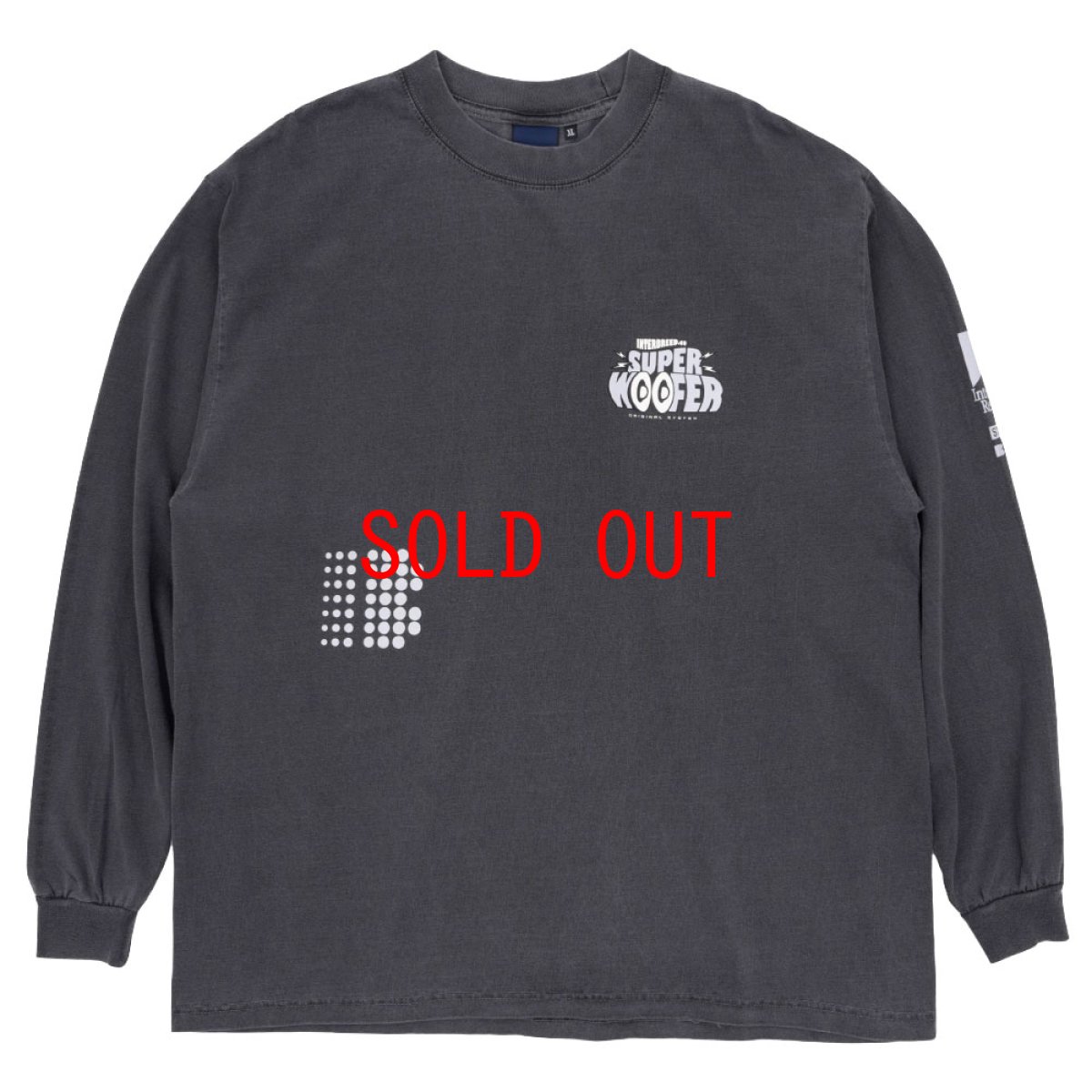 画像2: Super Woofer Promo L/S Tee Washed BLK ウォッシュ プロモ 長袖 Tシャツ (2)