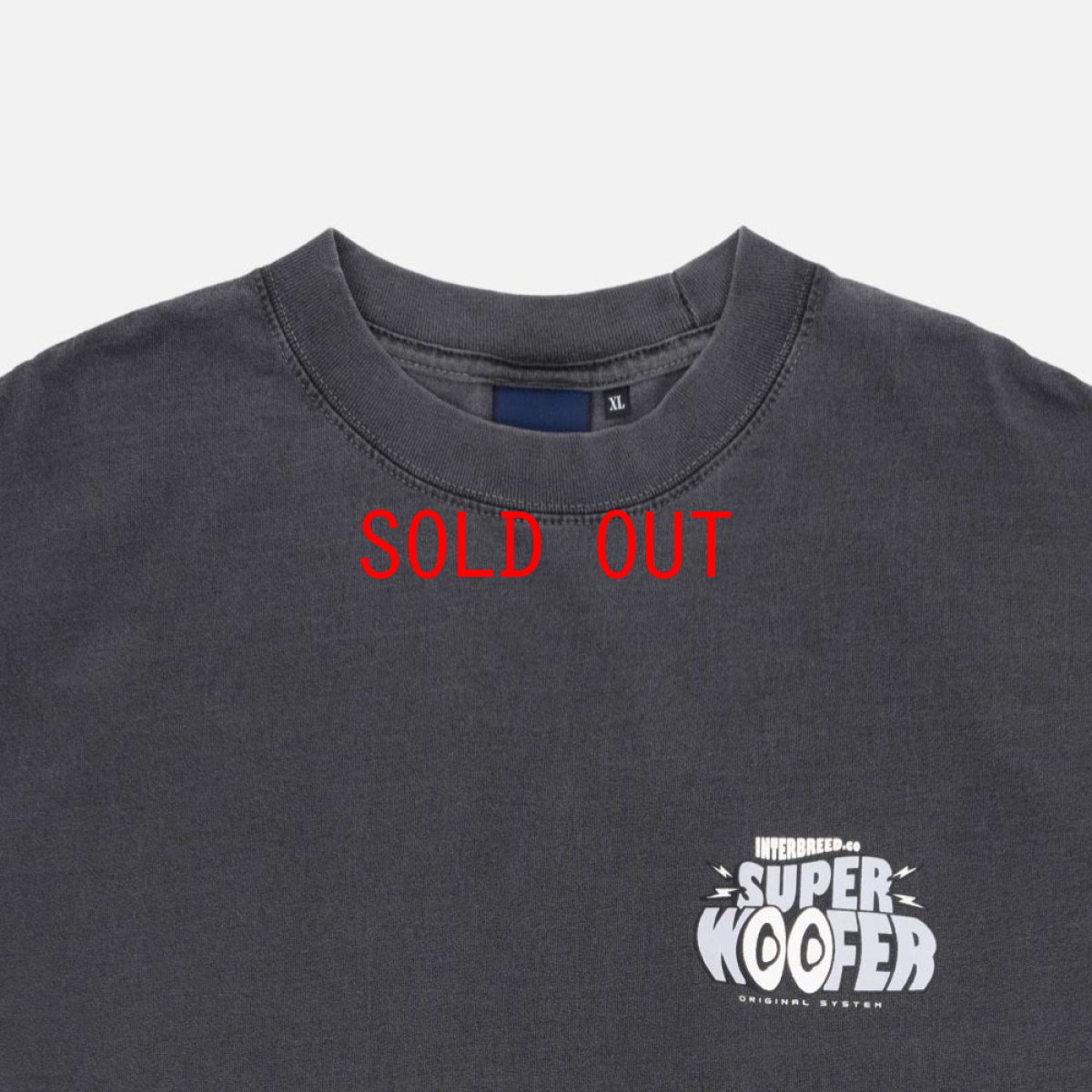 画像9: Super Woofer Promo L/S Tee Washed BLK ウォッシュ プロモ 長袖 Tシャツ (9)