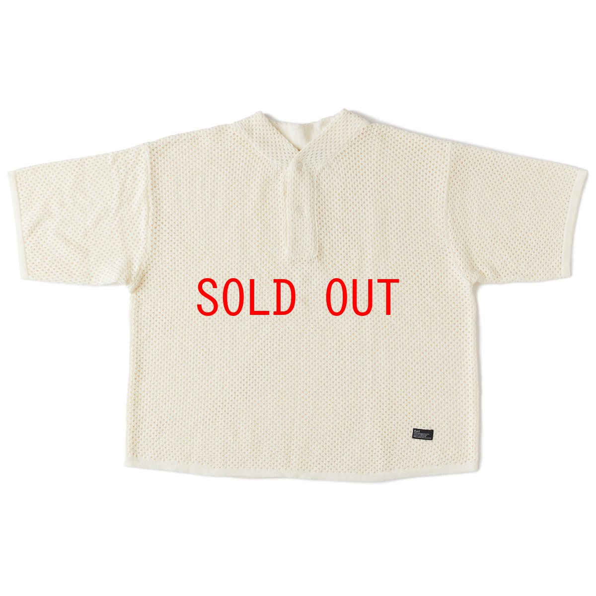 画像2: SEAMBALL S/S Henly Mesh Knit Shirts メッシュ ニット ヘンリー シャツ (2)