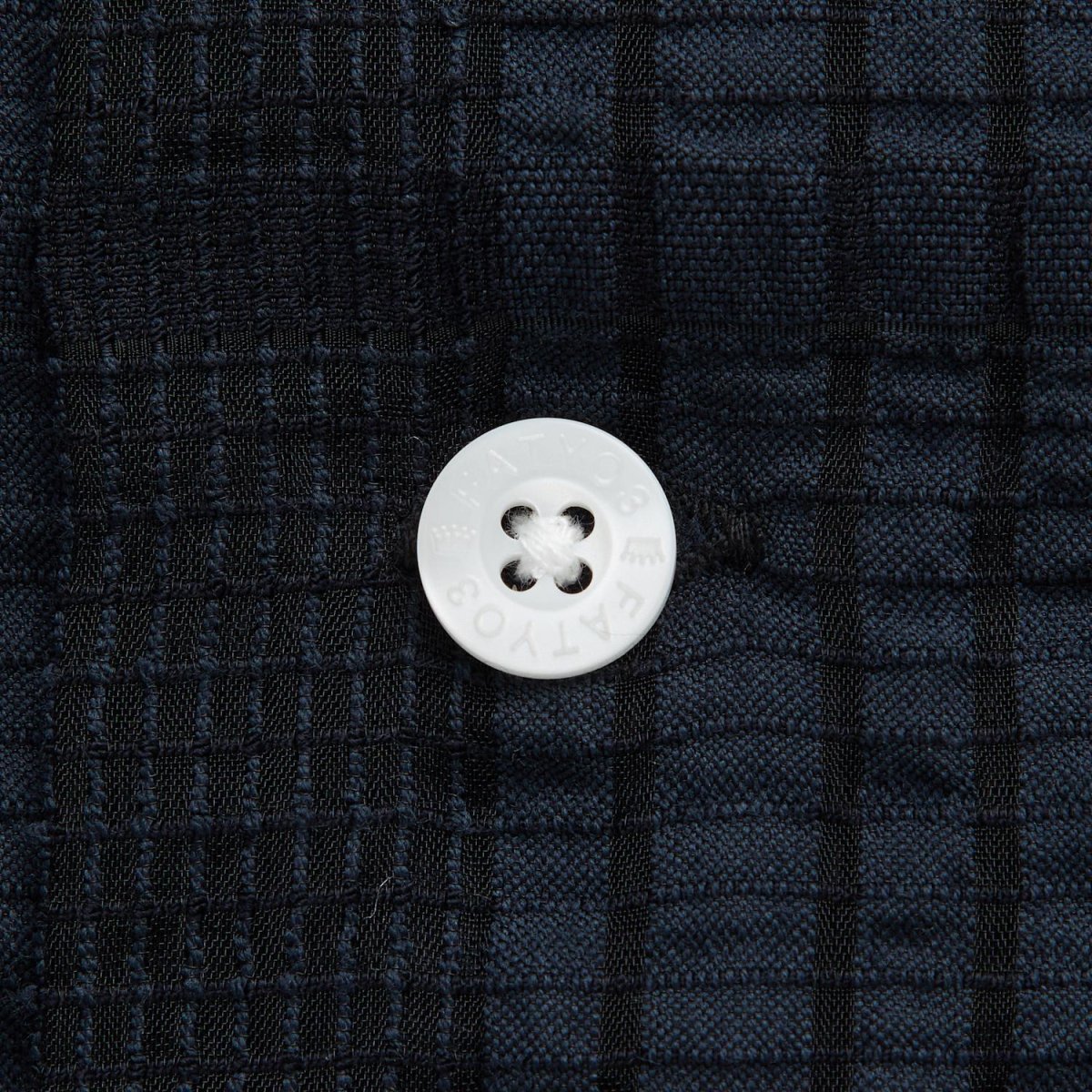 画像5: GIGALACY S/S Mesh Shirts NVY 半袖 メッシュ チェック シャツ (5)