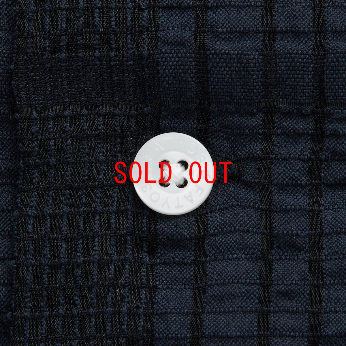 画像5: GIGALACY S/S Mesh Shirts NVY 半袖 メッシュ チェック シャツ (5)