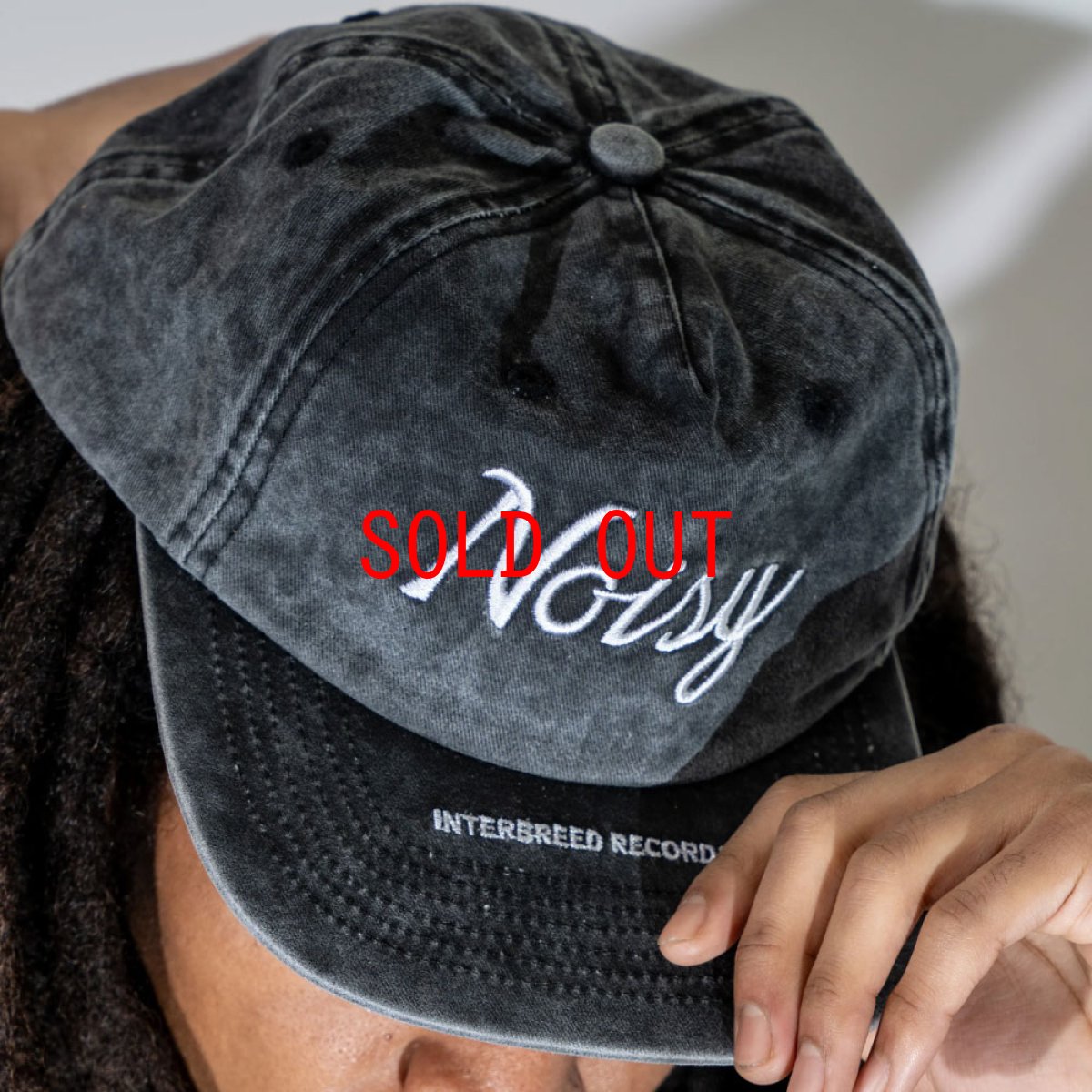 画像7: Noisy Acid Cap Washed BLK スクリプト ウォッシュ キャップ 帽子 (7)