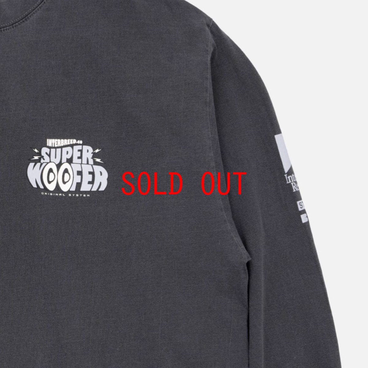 画像5: Super Woofer Promo L/S Tee Washed BLK ウォッシュ プロモ 長袖 Tシャツ (5)