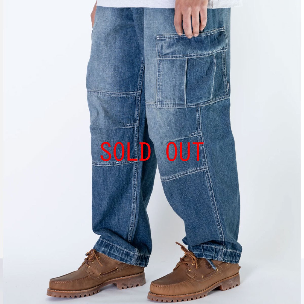 画像4: Engineer Denim Cargo Pants BLU エンジニア デニム カーゴ パンツ (4)