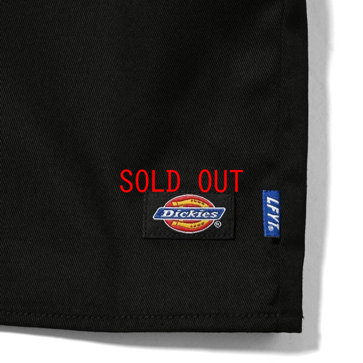 画像6: × Dickies S/S Half Zip Work Shirt BLK ディッキーズ ワーク シャツ (6)