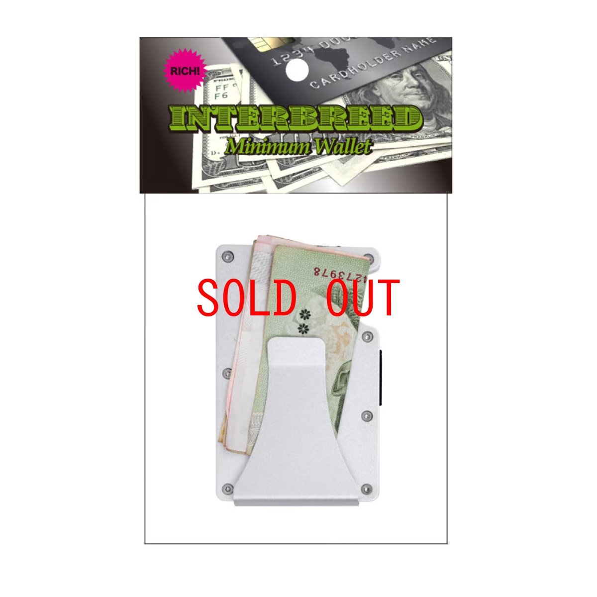 画像12: Minimum Wallet アルミニウム カード ケース マネークリップ (12)