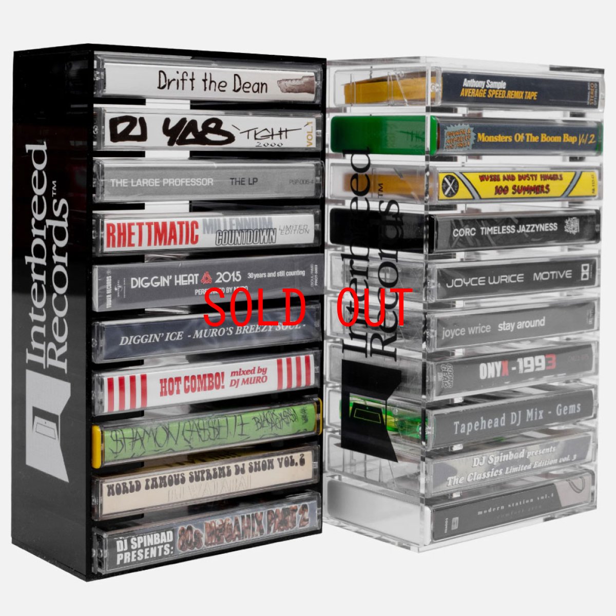 画像1: IB Records Cassette Tape Rack アクリル カセット テープ ラック 10本 収納 (1)