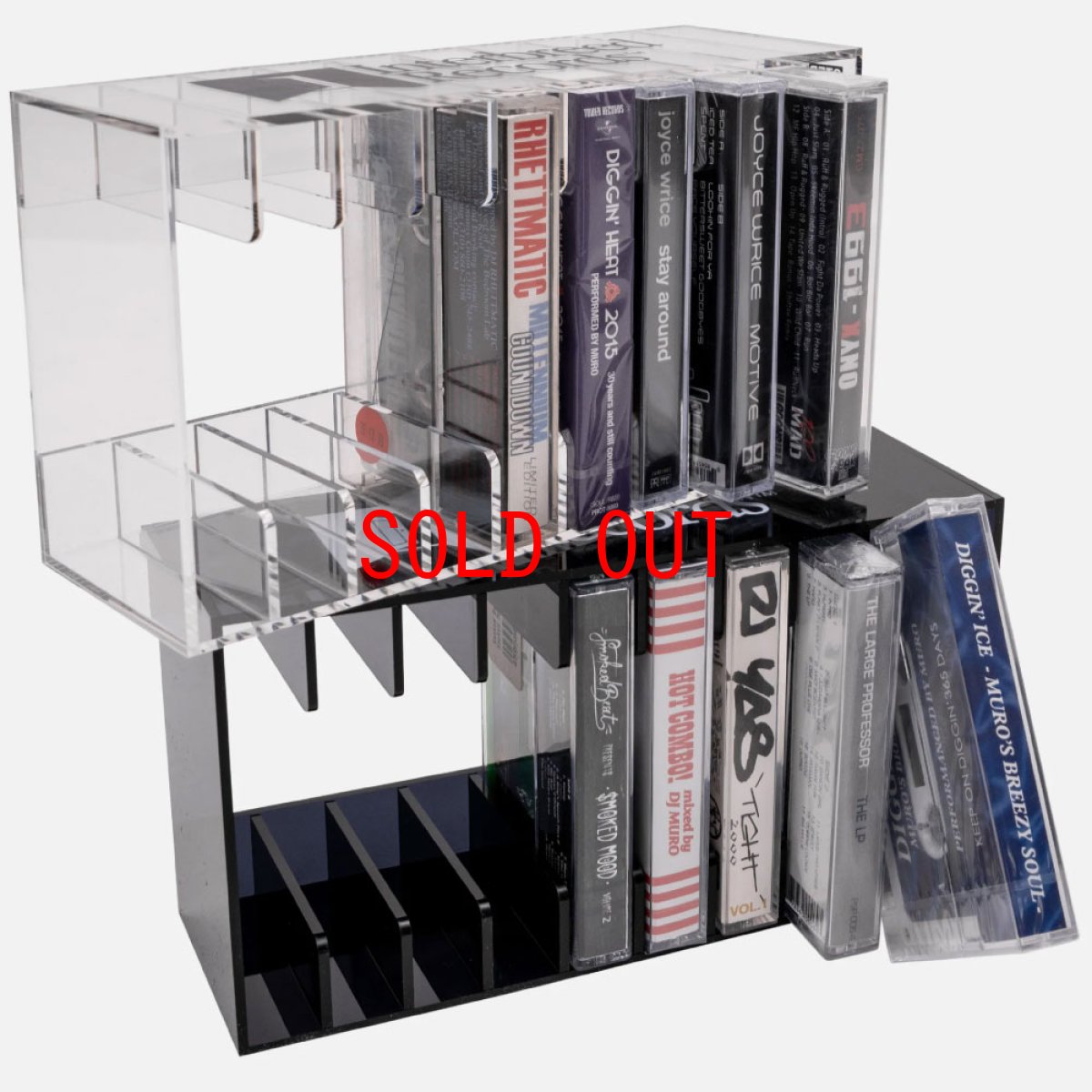 画像12: IB Records Cassette Tape Rack アクリル カセット テープ ラック 10本 収納 (12)