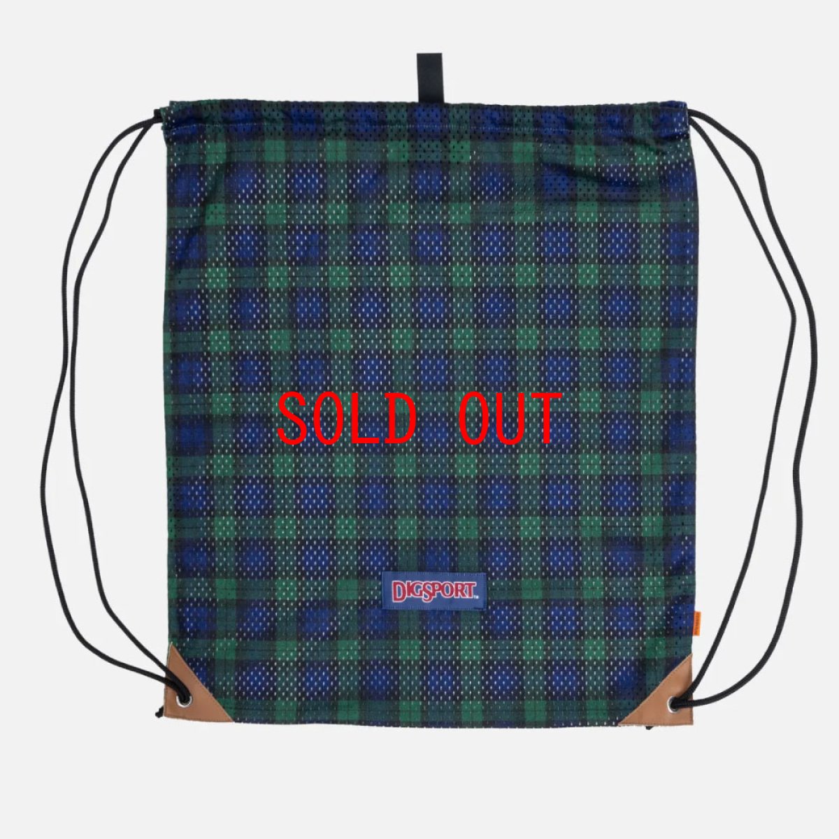 画像6: DIGSPORTS Gym Sack ブラックウォッチ TREE CAMO メッシュ バッグ レコード ナップサック (6)