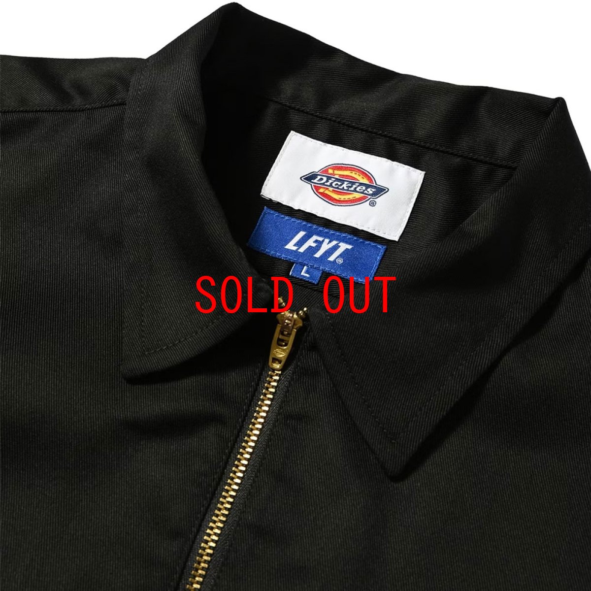 画像7: × Dickies S/S Half Zip Work Shirt BLK ディッキーズ ワーク シャツ (7)