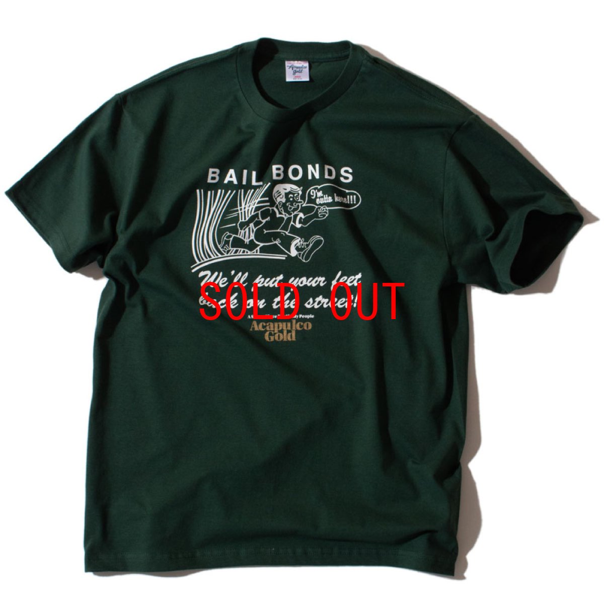 画像2: BAIL BONDS S/S Tee Green 半袖 Tシャツ (2)