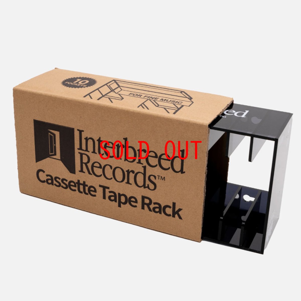 画像6: IB Records Cassette Tape Rack アクリル カセット テープ ラック 10本 収納 (6)