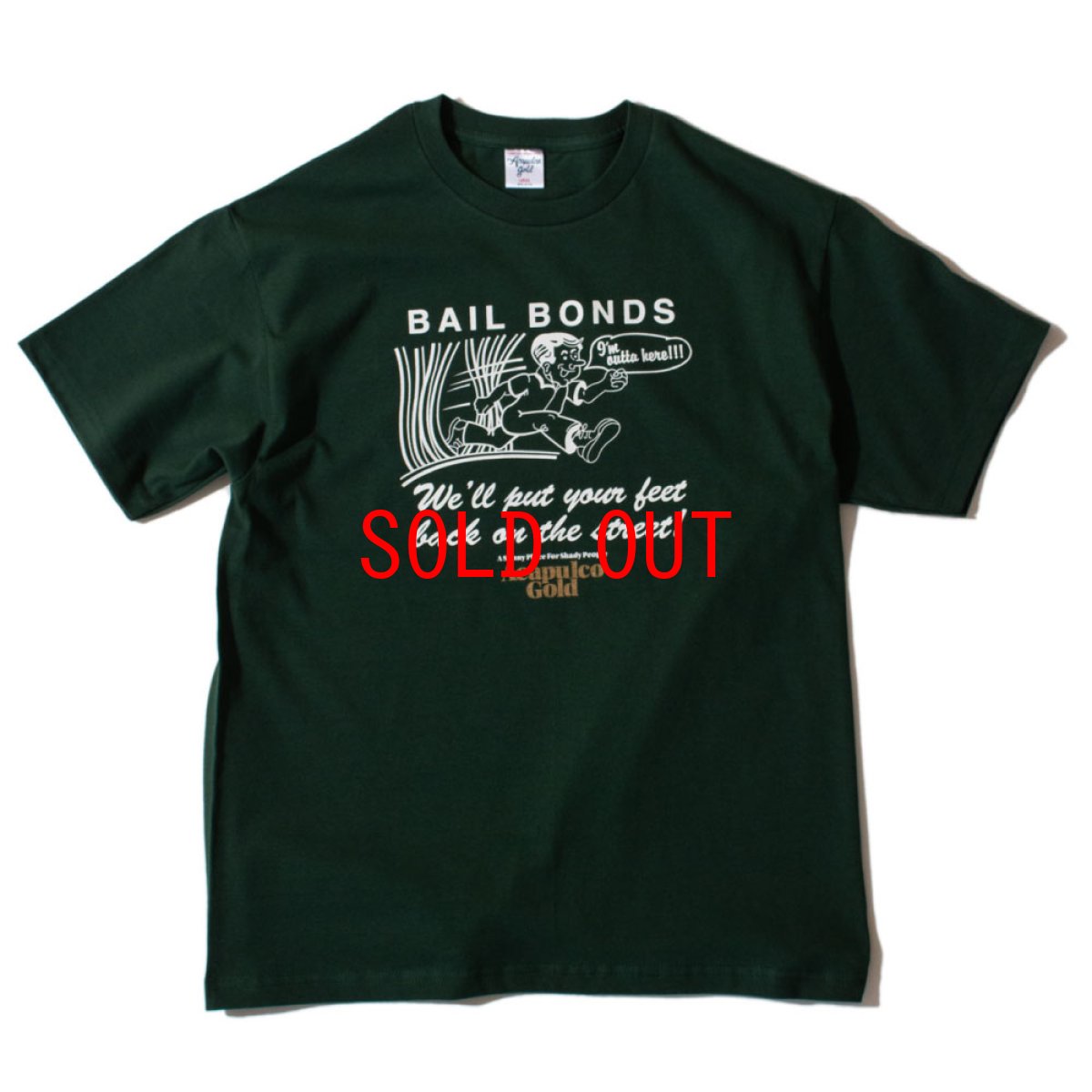 画像9: BAIL BONDS S/S Tee Green 半袖 Tシャツ (9)
