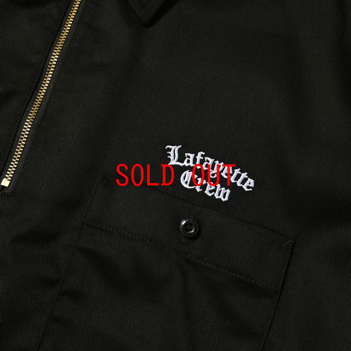 画像5: × Dickies S/S Half Zip Work Shirt BLK ディッキーズ ワーク シャツ (5)