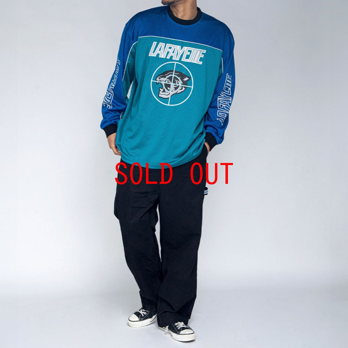 画像4: Target Mesh Jersey BLU パイピング メッシュ ジャージー (4)