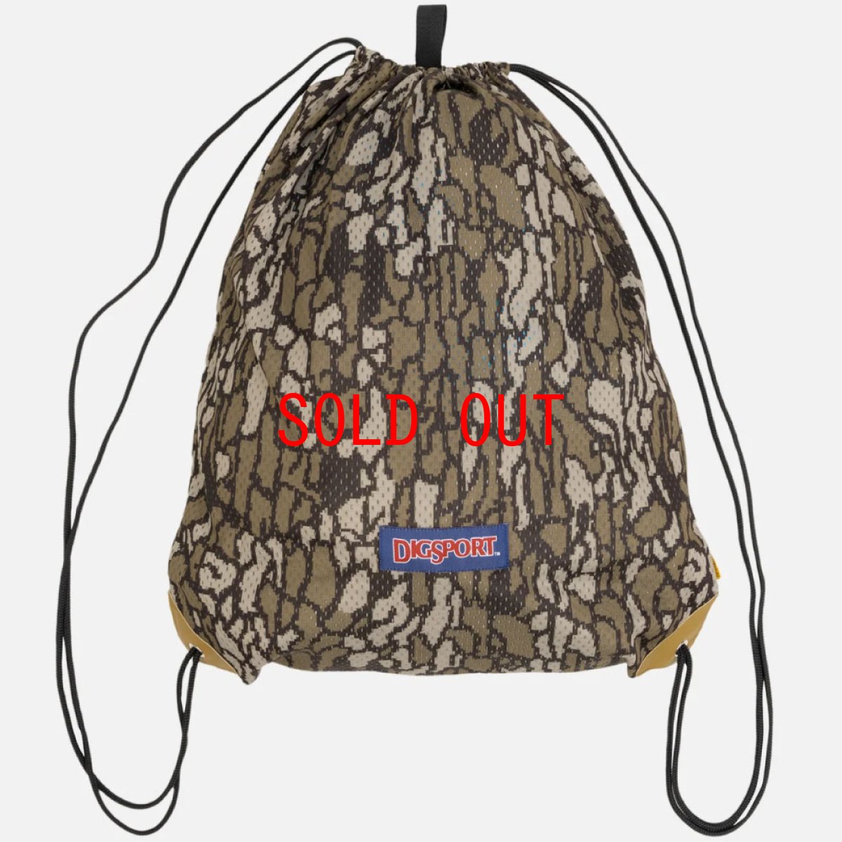 画像16: DIGSPORTS Gym Sack ブラックウォッチ TREE CAMO メッシュ バッグ レコード ナップサック (16)
