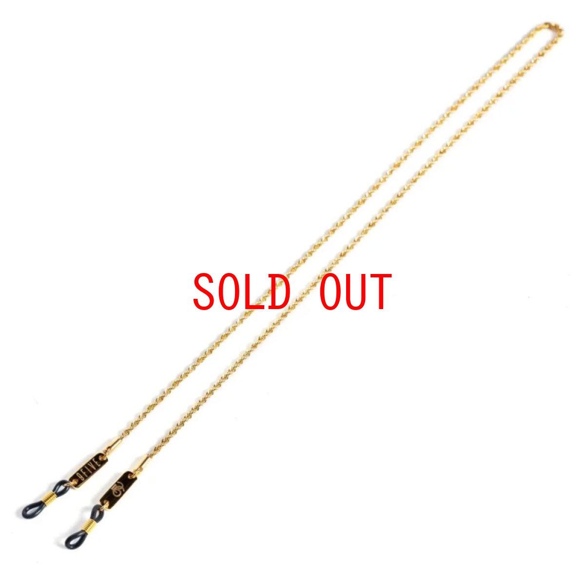 画像3: Rope Chain 24k Gold Eyewear Sunglasses Lanyard ロープ チェーン ランヤード ゴールド サングラス (3)