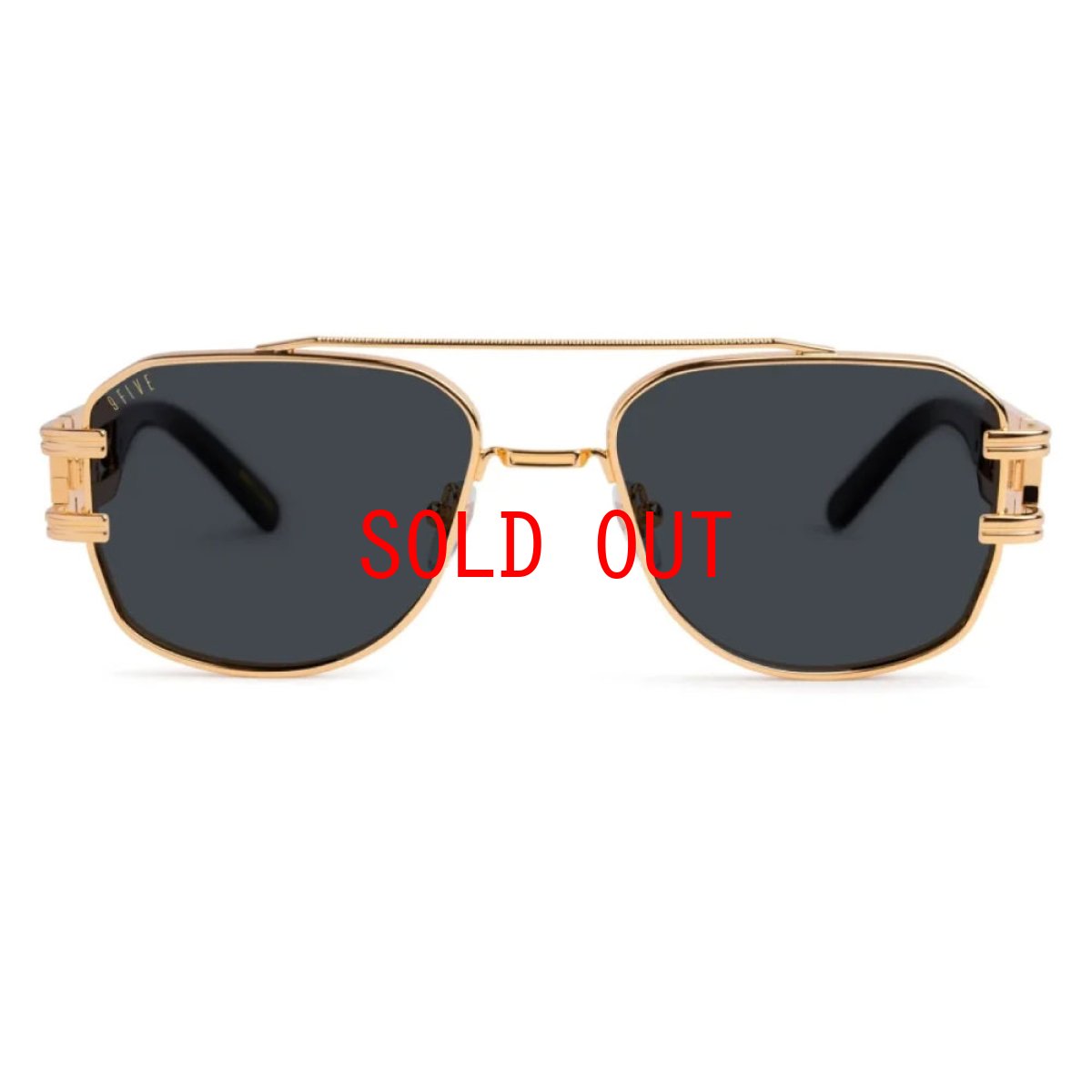 画像3: 9Five Royals Black & 24K Gold Sunglasses ロイアル ブラック ゴールド サングラス (3)