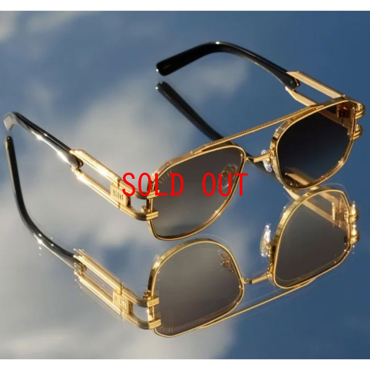 画像7: 9Five Royals Black & 24K Gold Sunglasses ロイアル ブラック ゴールド サングラス (7)