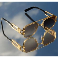 画像7: Royals Black & 24K Gold Sunglasses ロイアル ブラック ゴールド サングラス  (7)