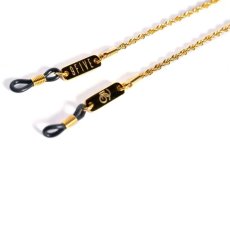 画像2: Rope Chain 24k Gold Eyewear Sunglasses Lanyard ロープ チェーン ランヤード ゴールド サングラス (2)