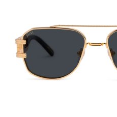 画像6: Royals Black & 24K Gold Sunglasses ロイアル ブラック ゴールド サングラス  (6)