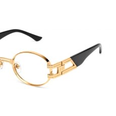 画像4: ST. James 24K Gold Clear Lens glasses セントジェームス ブラック & 24K ゴールド クリア レンズ メガネ (4)
