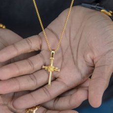 画像4: Nail Cross Chain Necklace クロス チェーン ネックレス (4)