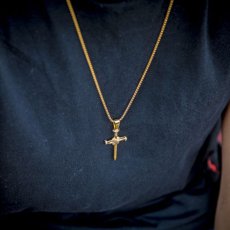 画像3: Nail Cross Chain Necklace クロス チェーン ネックレス (3)