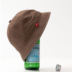 画像1: Solid Bucket Bell Hat Cap Brown ソリッド バケット ハット ベル キャップ 帽子 (1)