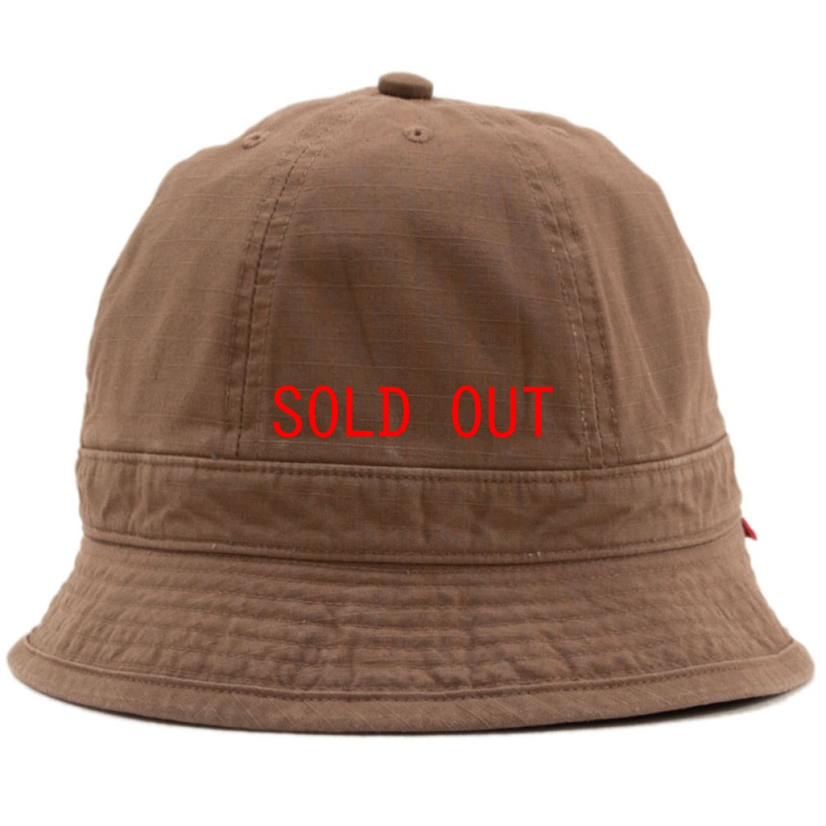 画像2: Solid Bucket Bell Hat Cap Brown ソリッド バケット ハット ベル キャップ 帽子 (2)