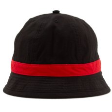 画像2: Line Tape Bucket Bell Hat Cap Black バケット ハット ベル キャップ 帽子 (2)