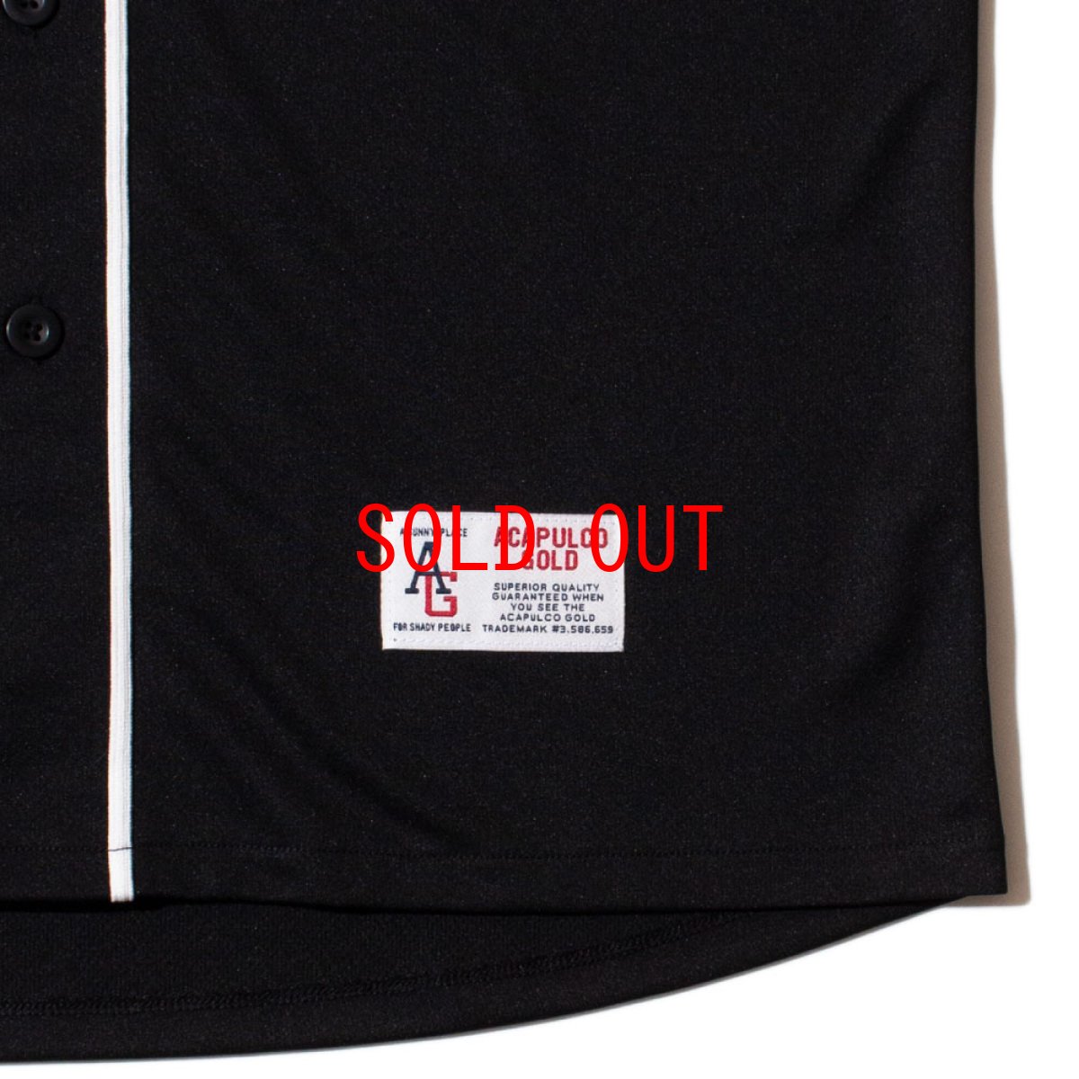 画像6: B1G S/S Baseball Jersey BLK 半袖 ベースボール シャツ ジャージ (6)