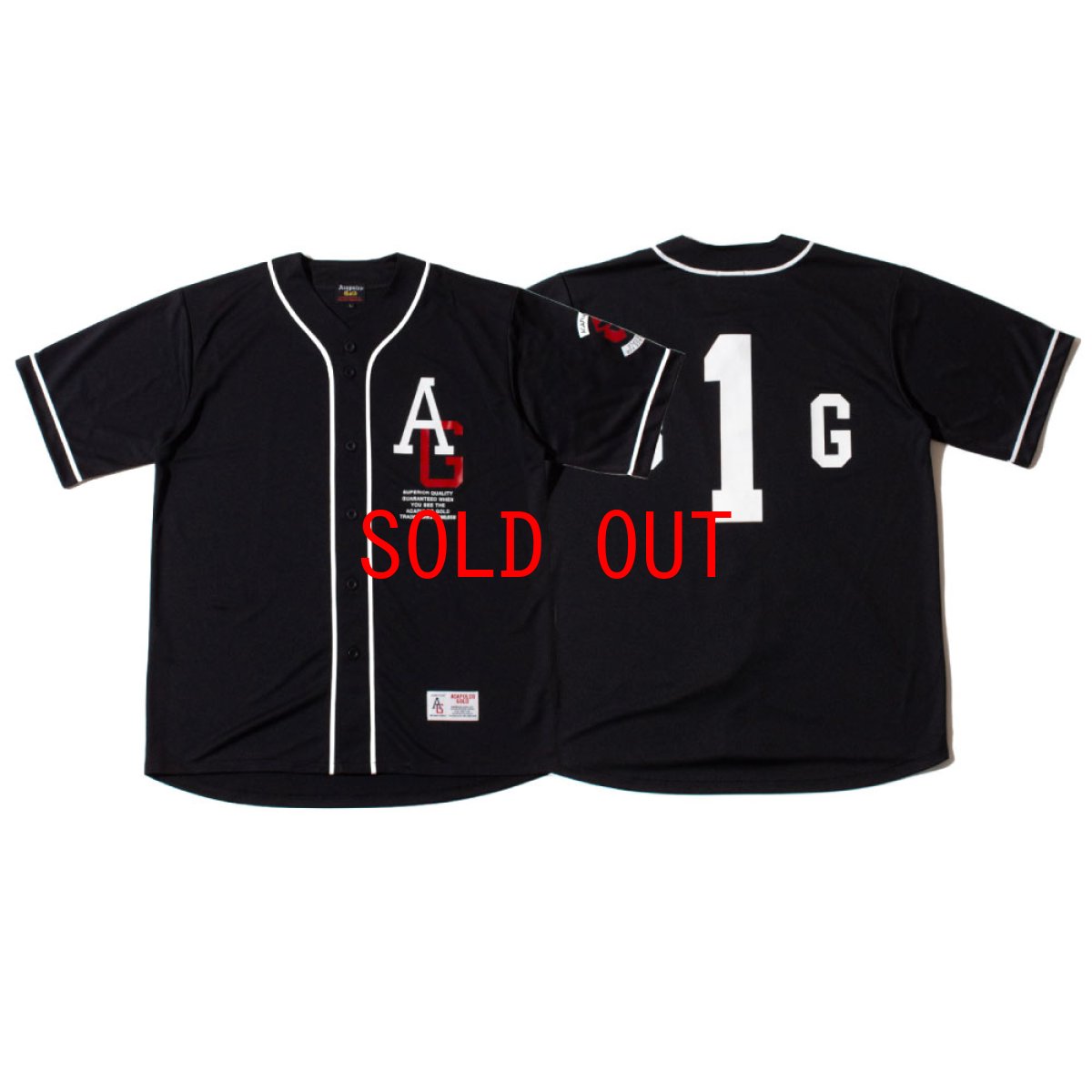 画像10: B1G S/S Baseball Jersey BLK 半袖 ベースボール シャツ ジャージ (10)