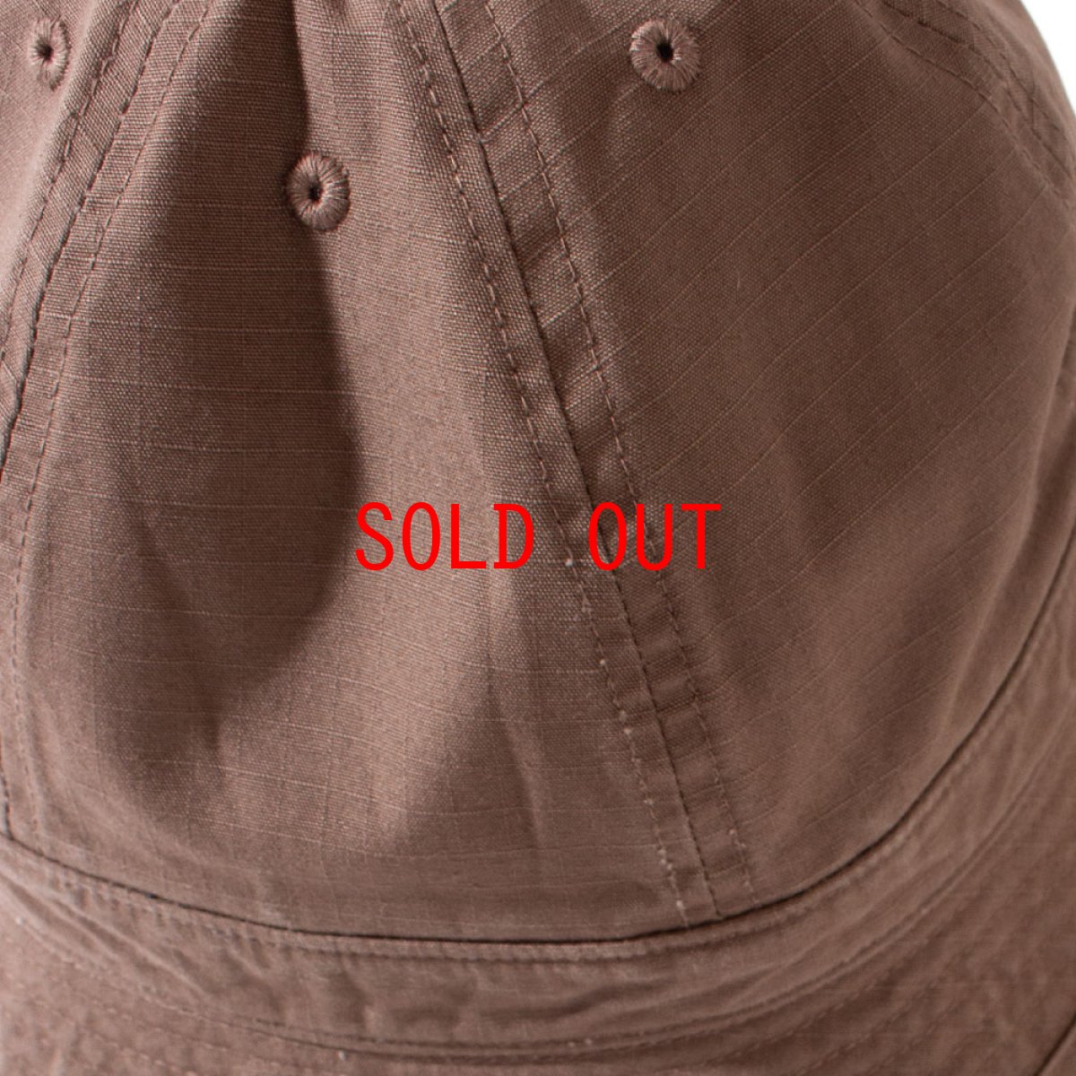 画像4: Solid Bucket Bell Hat Cap Brown ソリッド バケット ハット ベル キャップ 帽子 (4)