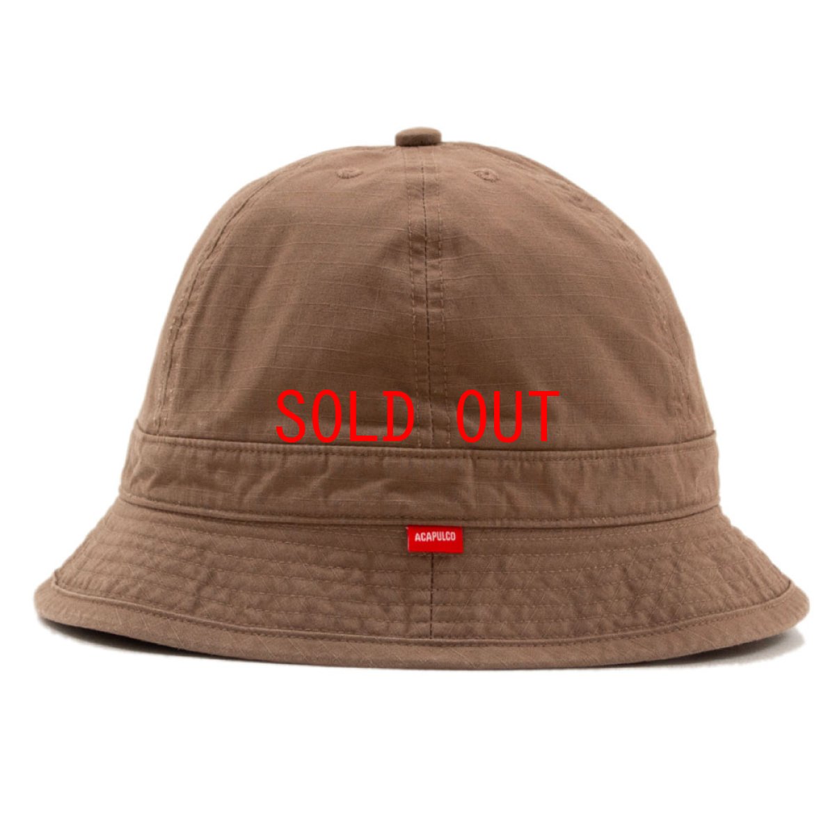 画像3: Solid Bucket Bell Hat Cap Brown ソリッド バケット ハット ベル キャップ 帽子 (3)