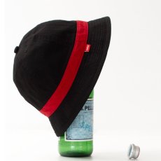 画像1: Line Tape Bucket Bell Hat Cap Black バケット ハット ベル キャップ 帽子 (1)