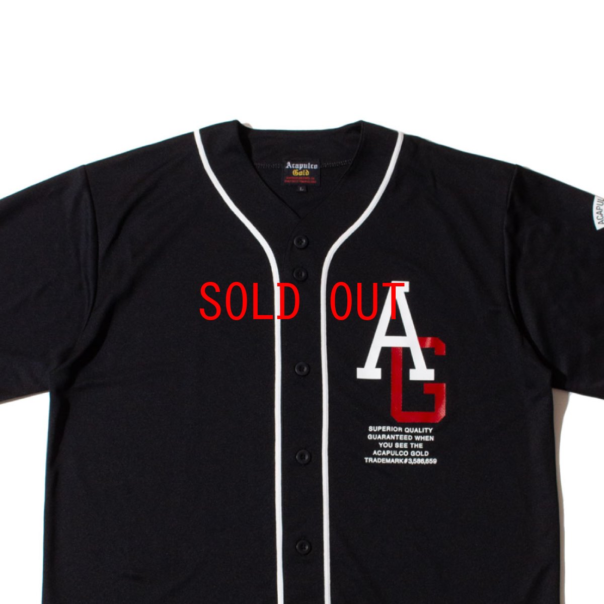 画像8: B1G S/S Baseball Jersey BLK 半袖 ベースボール シャツ ジャージ (8)