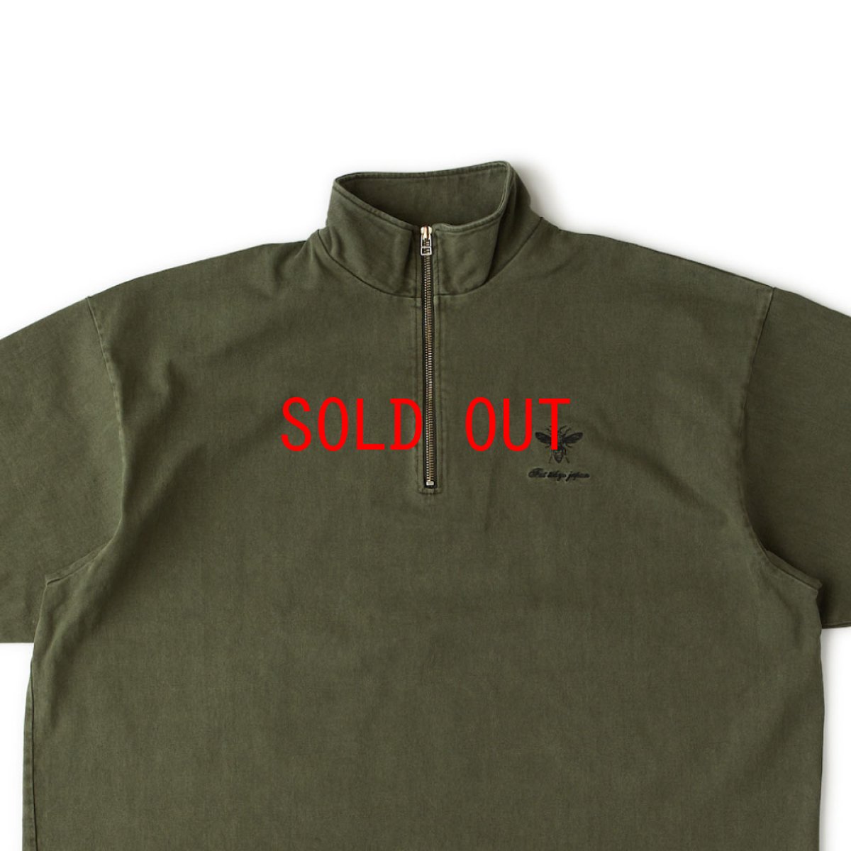 画像8: ACIDHALF S/S Half Zip Cut & Saw Tee ハーフジップ カットソー 半袖 カットソー Tシャツ (8)