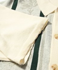画像6: Rose Summer Knit Shirt White サマー ニット 半袖 シャツ (6)