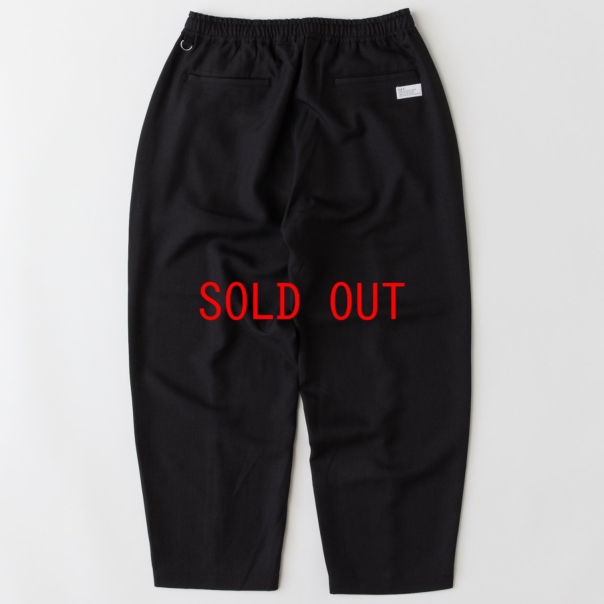 画像3: ZIGEZ Truck Pants BLK ピンタック ジャージ イージー パンツ (3)